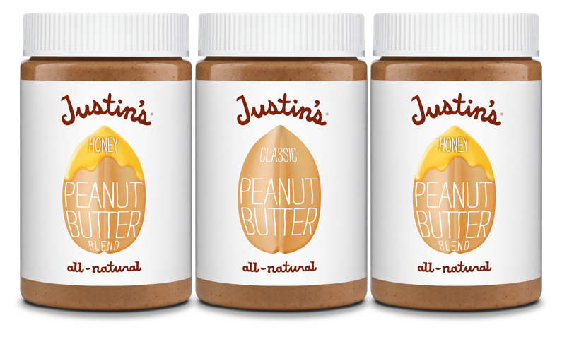 Jars of Justins peanut butter