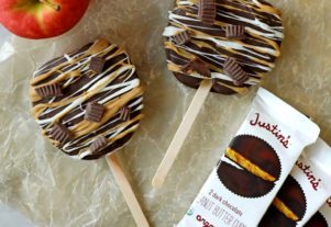 Chocolate Almond Butter Apple Pops