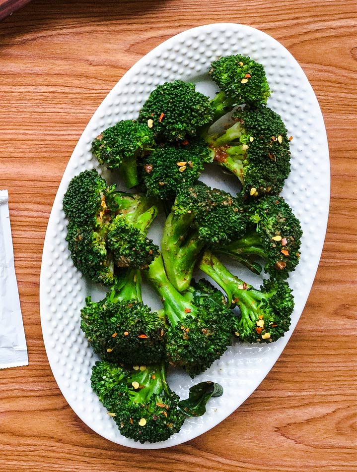 NUTTY ALMOND BUTTER BROCCOLI SALAD